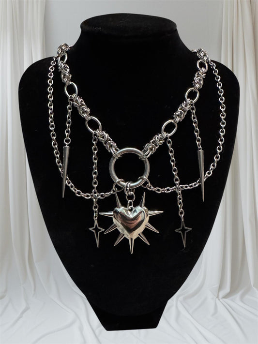 Chainmail heart chain