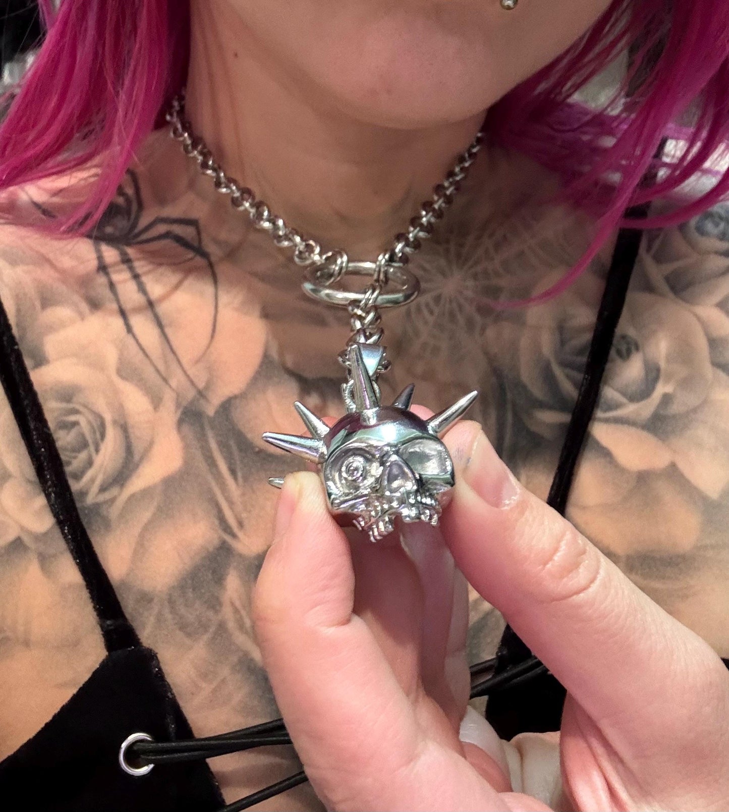 Spiked Skull flail chain