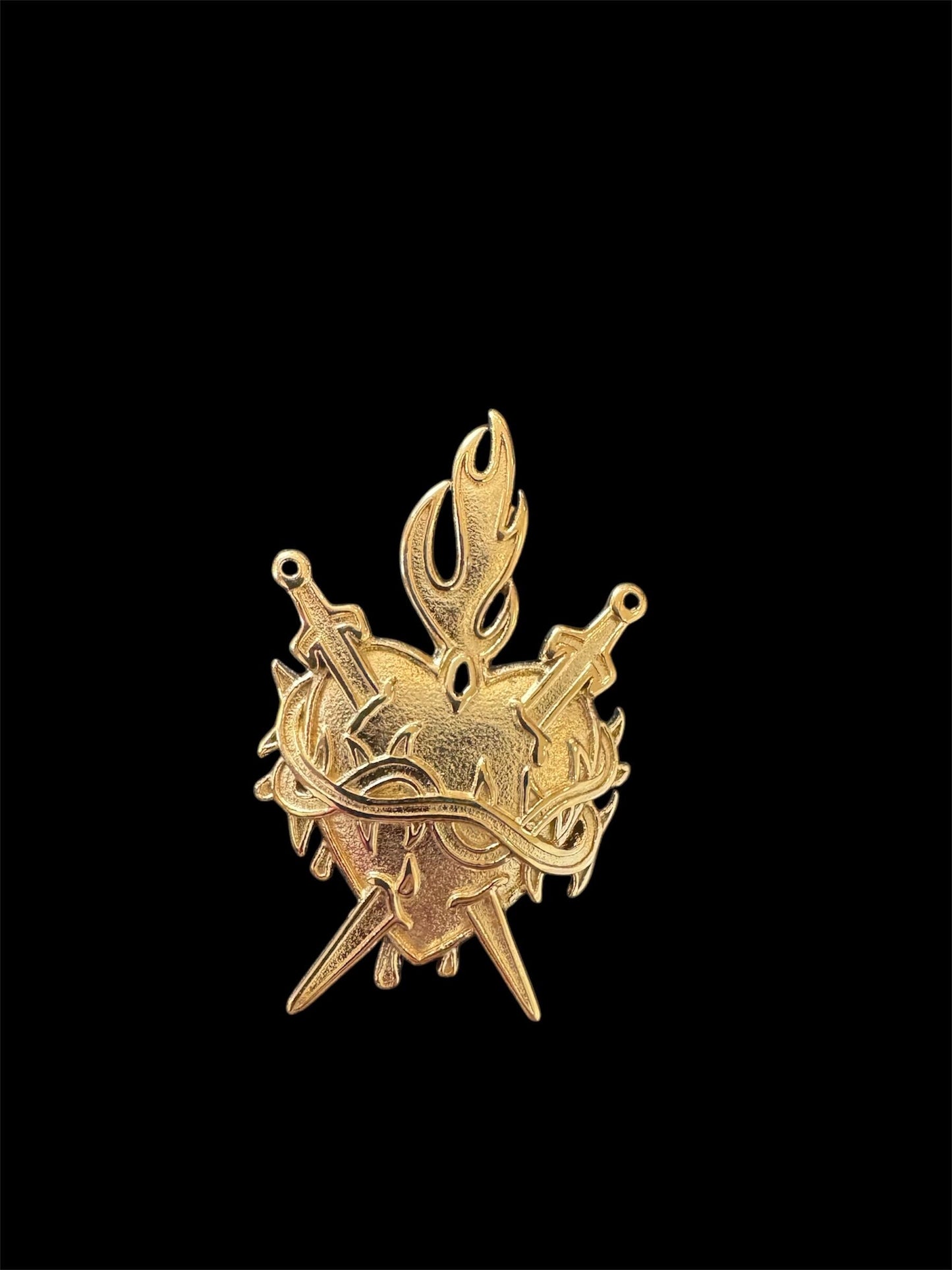 Gold Sacred heart necklace