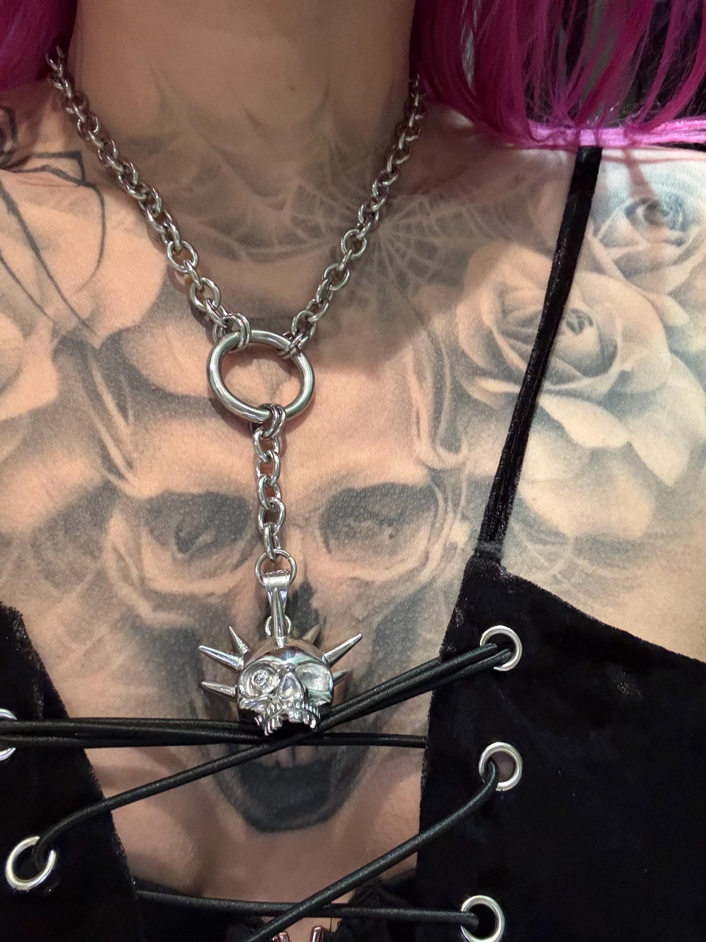 Spiked Skull flail chain
