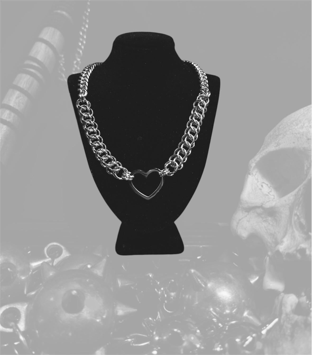 Half Persian heart necklace