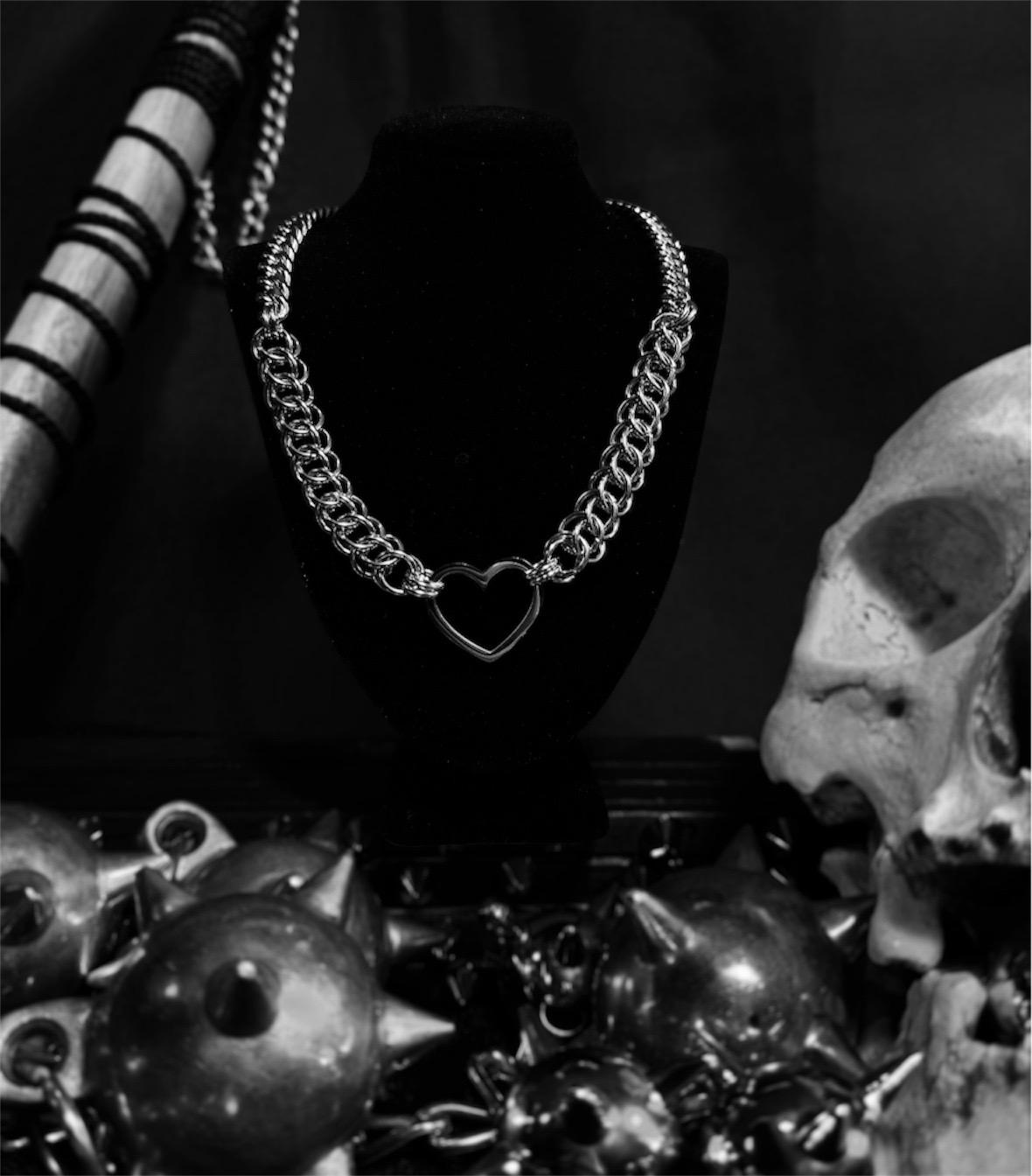 Half Persian heart necklace