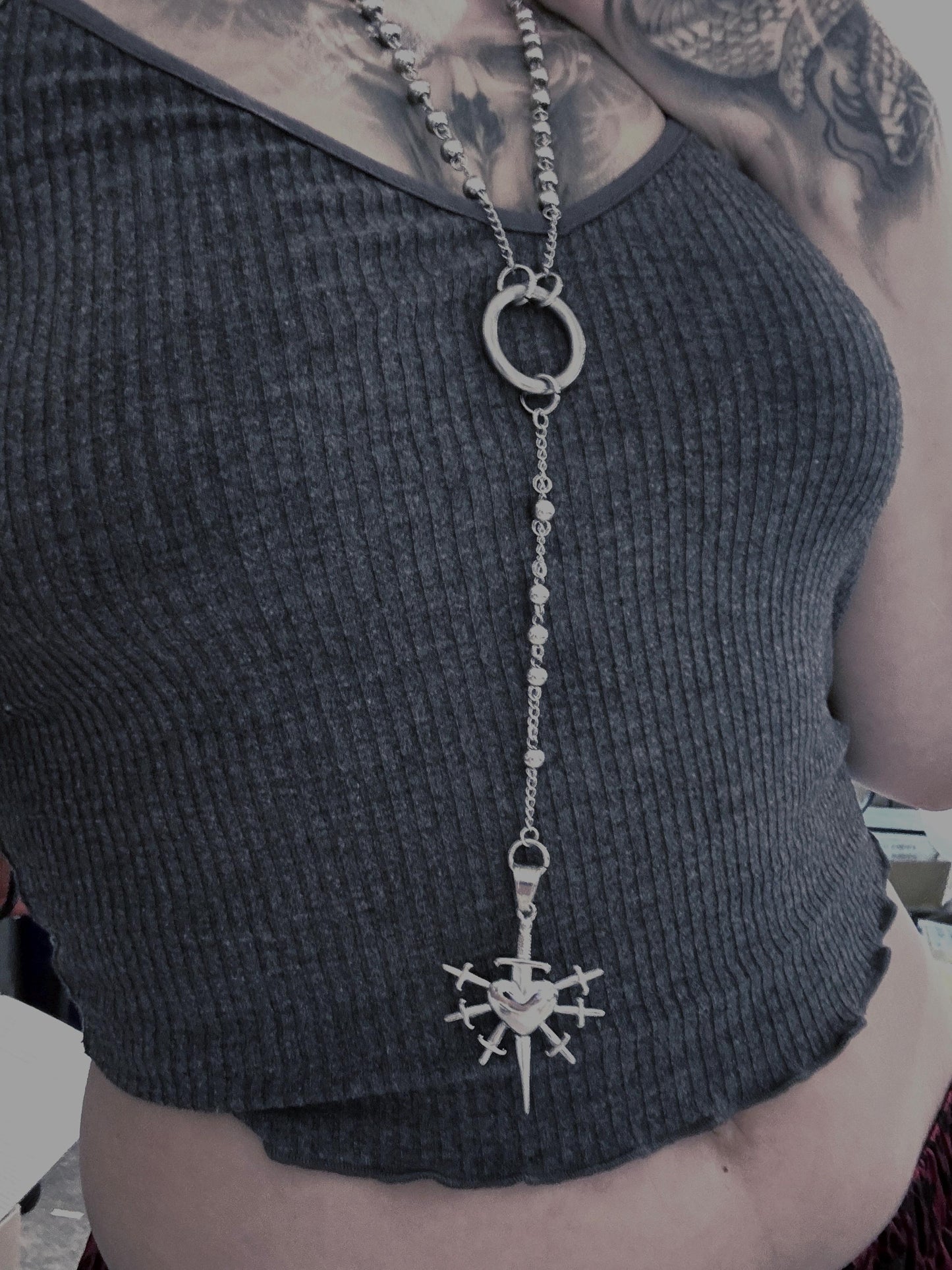 Dagger heart rosary