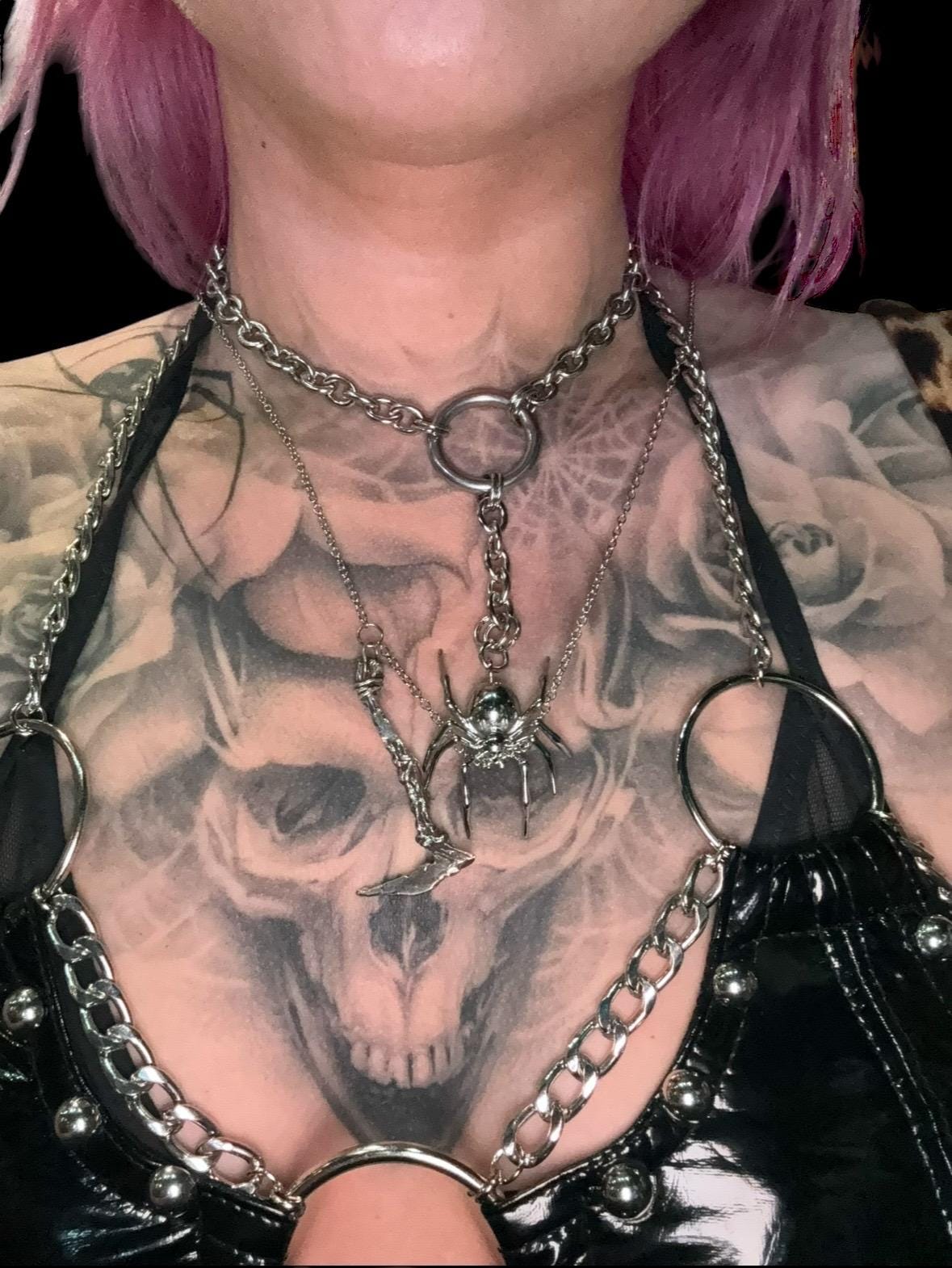 Spider o-ring necklace
