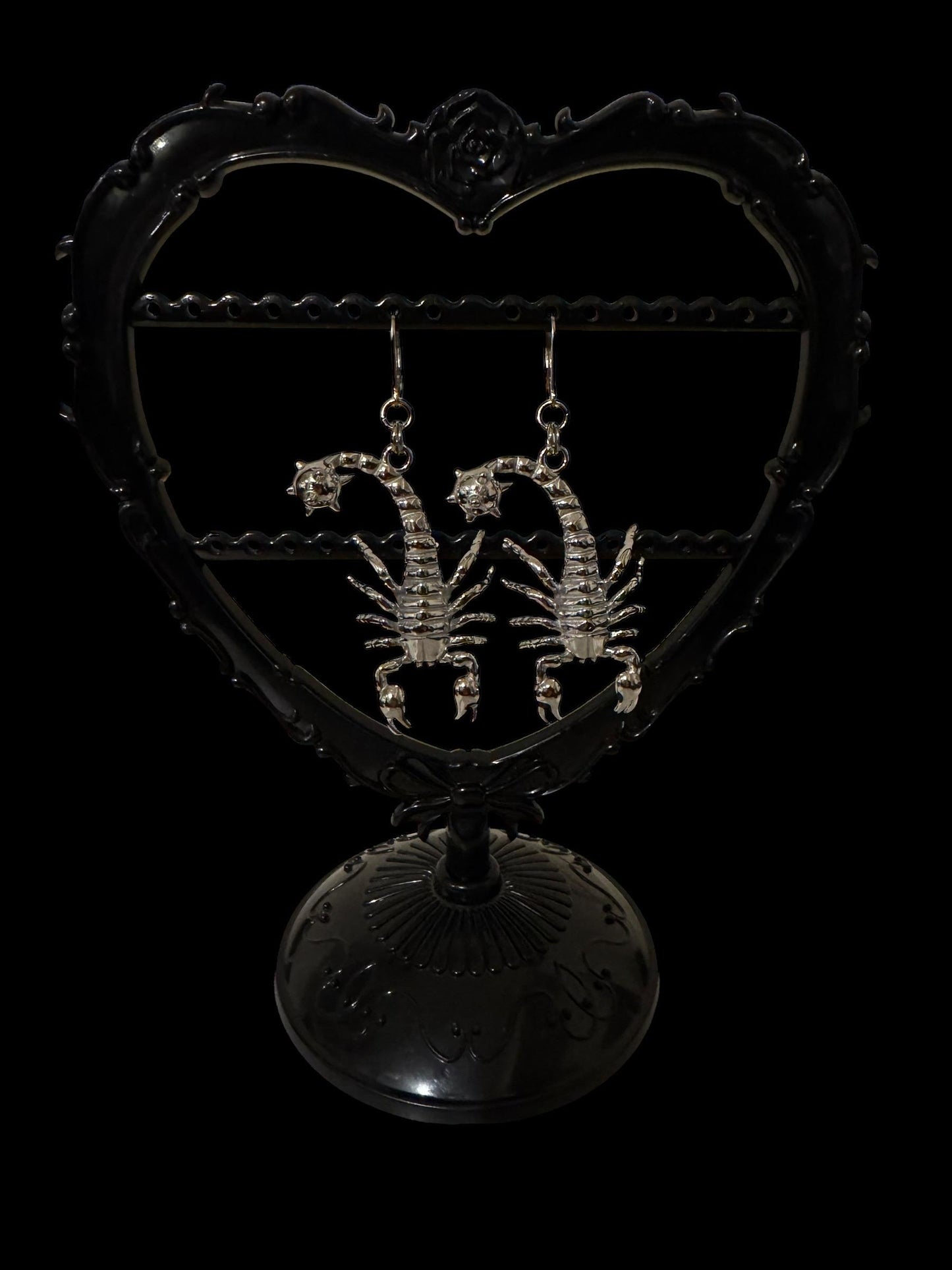 Scorpion flail earrings