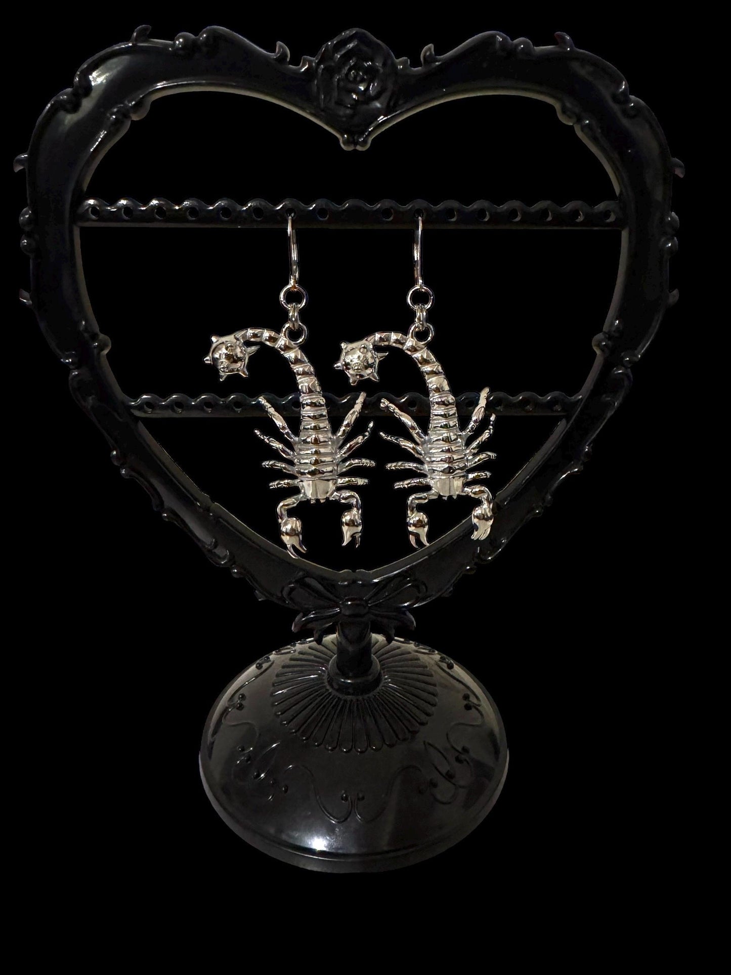 Scorpion flail earrings