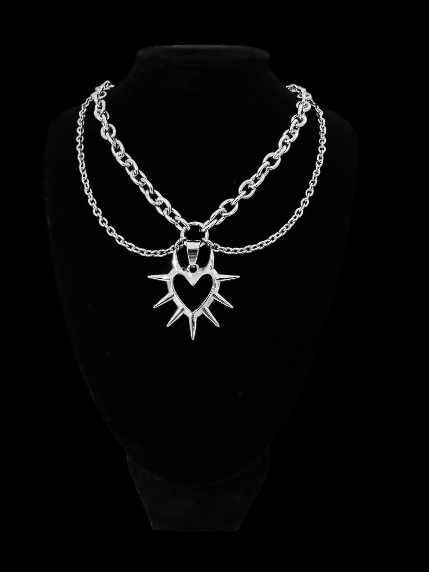 Spikey Heart chain