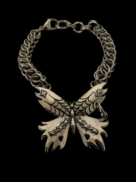 Butterfly bracelet, chainmaille bracelet