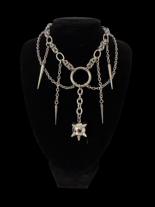 Medieval bizantine spiked flail chain