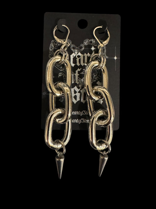 chain link earrings