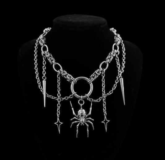 Spider Chainmaille necklace