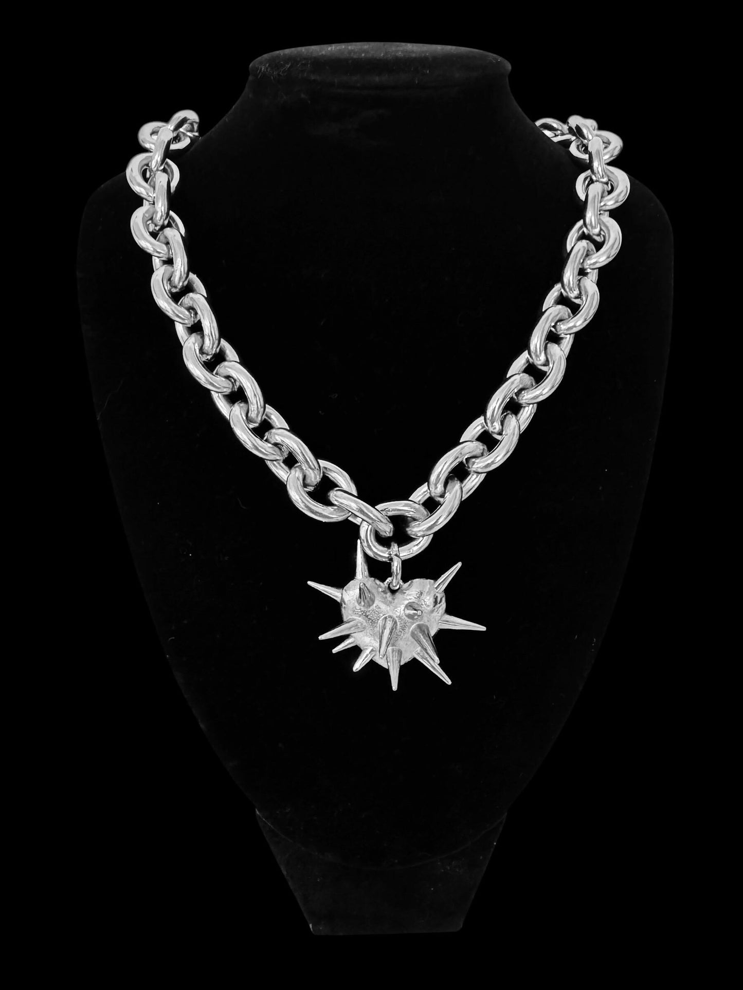 Chunky Heart morning star chain